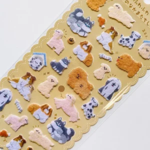 KAMIO JAPAN | Pegatinas FLUFFY SEAL - Dogs