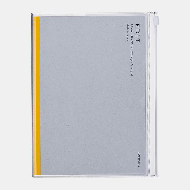 MARK'S EDiT | Cuaderno A5 cuadriculado - Transparente