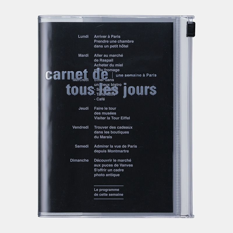 MARK'S Days | Cuaderno A6 Liso + Malla Puntos - Black