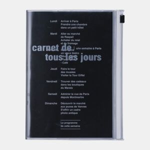 MARK'S Days | Cuaderno B6 Liso + Malla Puntos - Black
