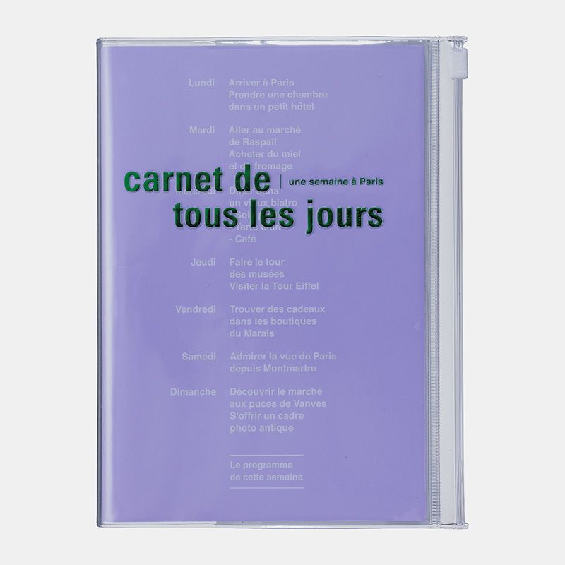MARK'S Days | Cuaderno B6 Liso + Malla Puntos - Purple