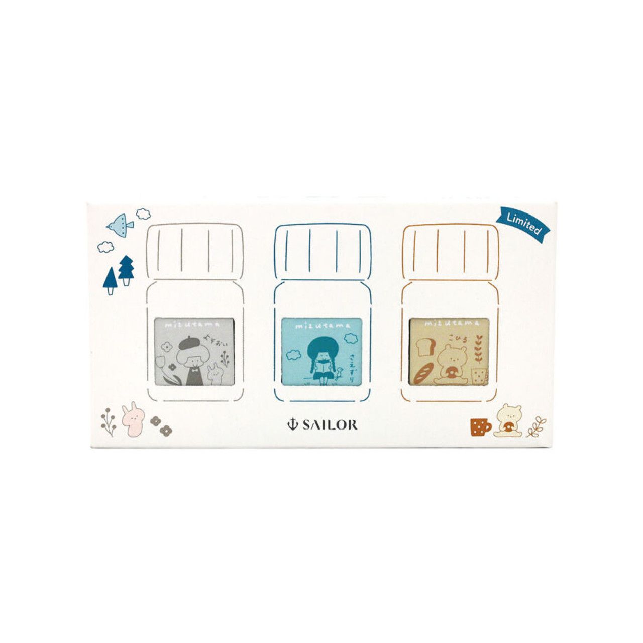 SAILOR | Set 3 tinteros 10 ml - Profit Jr Mizutama