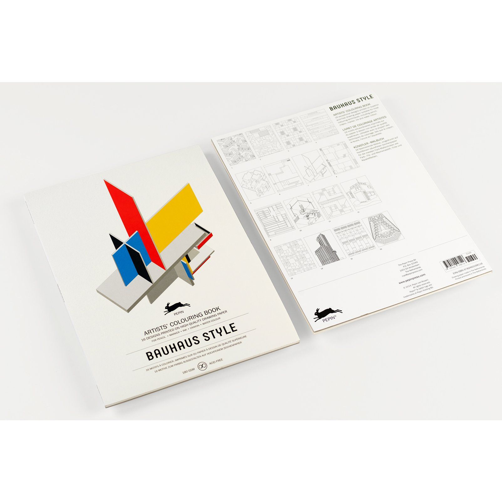 THE PEPIN PRESS | Libro A3 ilustraciones para colorear - Bauhaus Style - Imagen 3