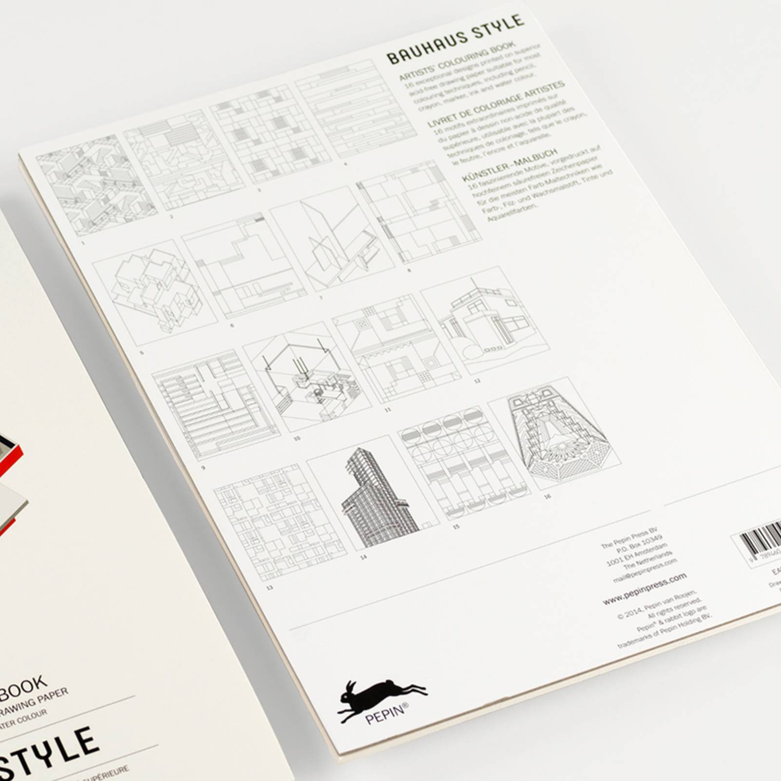 THE PEPIN PRESS | Libro A3 ilustraciones para colorear - Bauhaus Style - Imagen 2