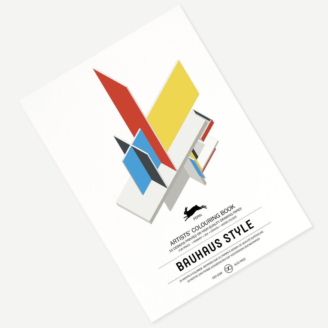 THE PEPIN PRESS | Libro A3 ilustraciones para colorear - Bauhaus Style