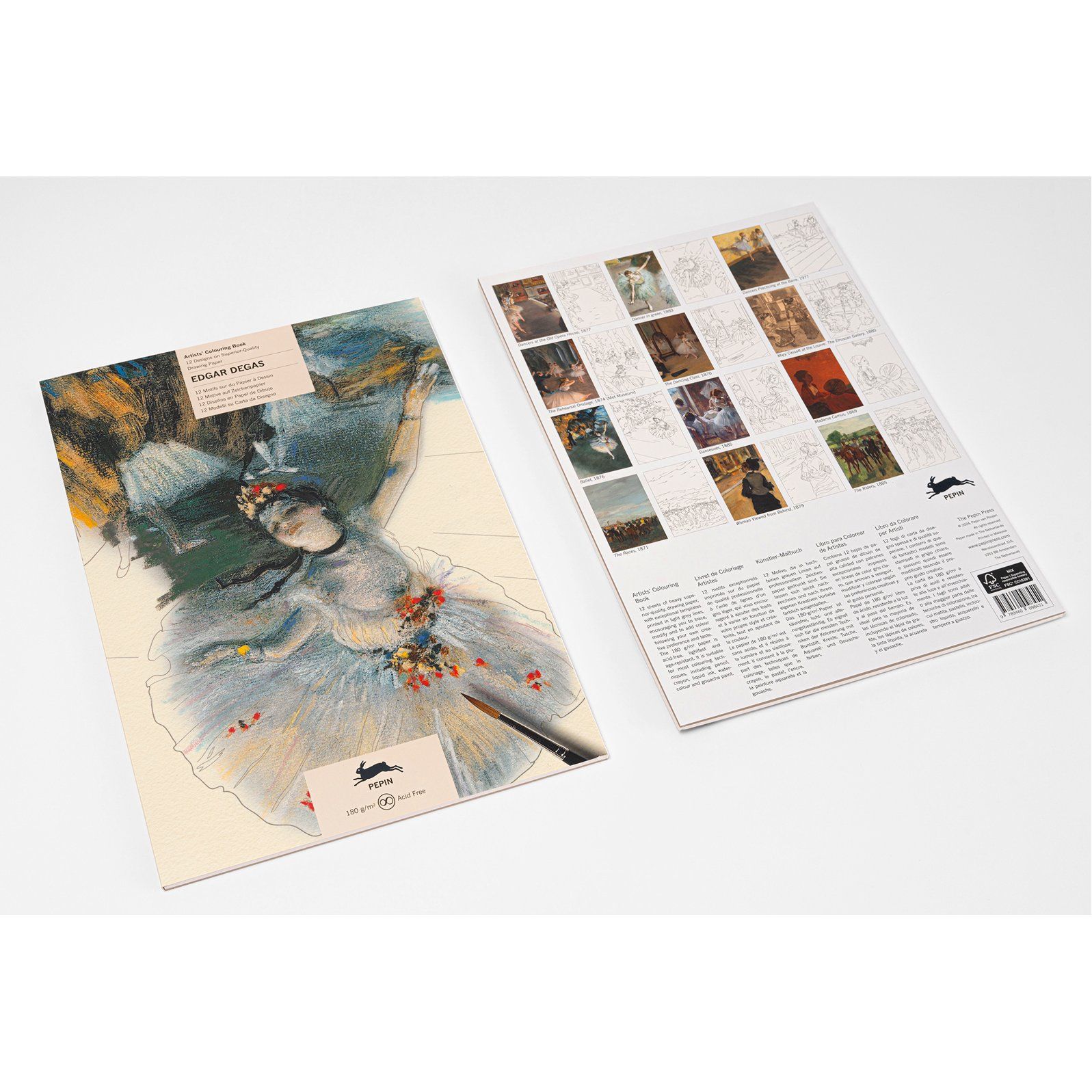 THE PEPIN PRESS | Libro A3 ilustraciones para colorear - Edgar Degas - Imagen 3