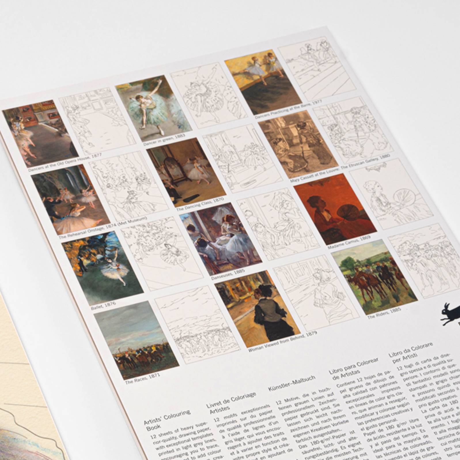 THE PEPIN PRESS | Libro A3 ilustraciones para colorear - Edgar Degas - Imagen 2