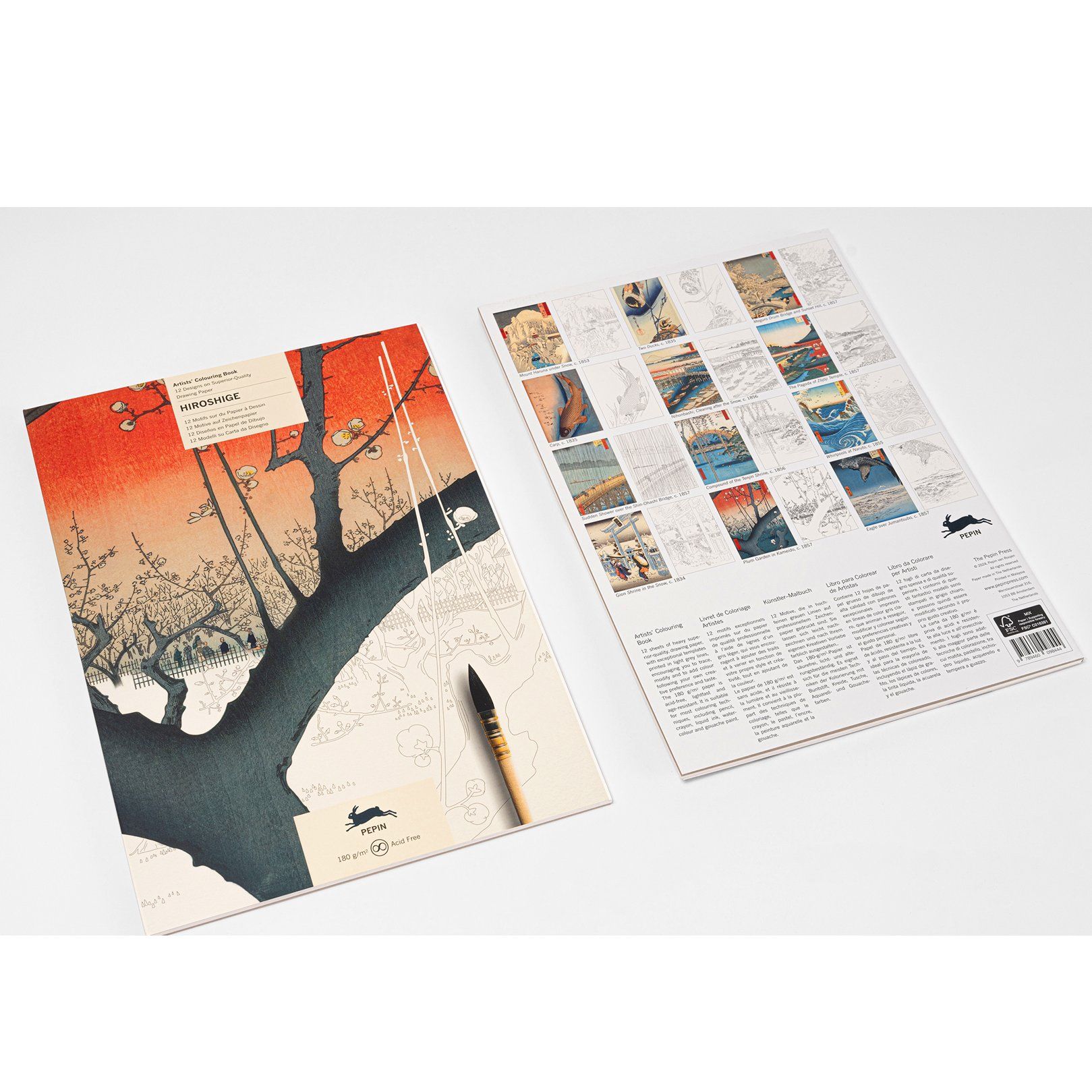 THE PEPIN PRESS | Libro A3 ilustraciones para colorear - Hiroshige - Imagen 3
