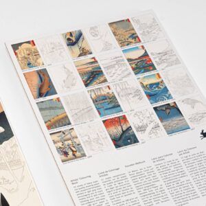 THE PEPIN PRESS | Libro A3 ilustraciones para colorear - Hiroshige