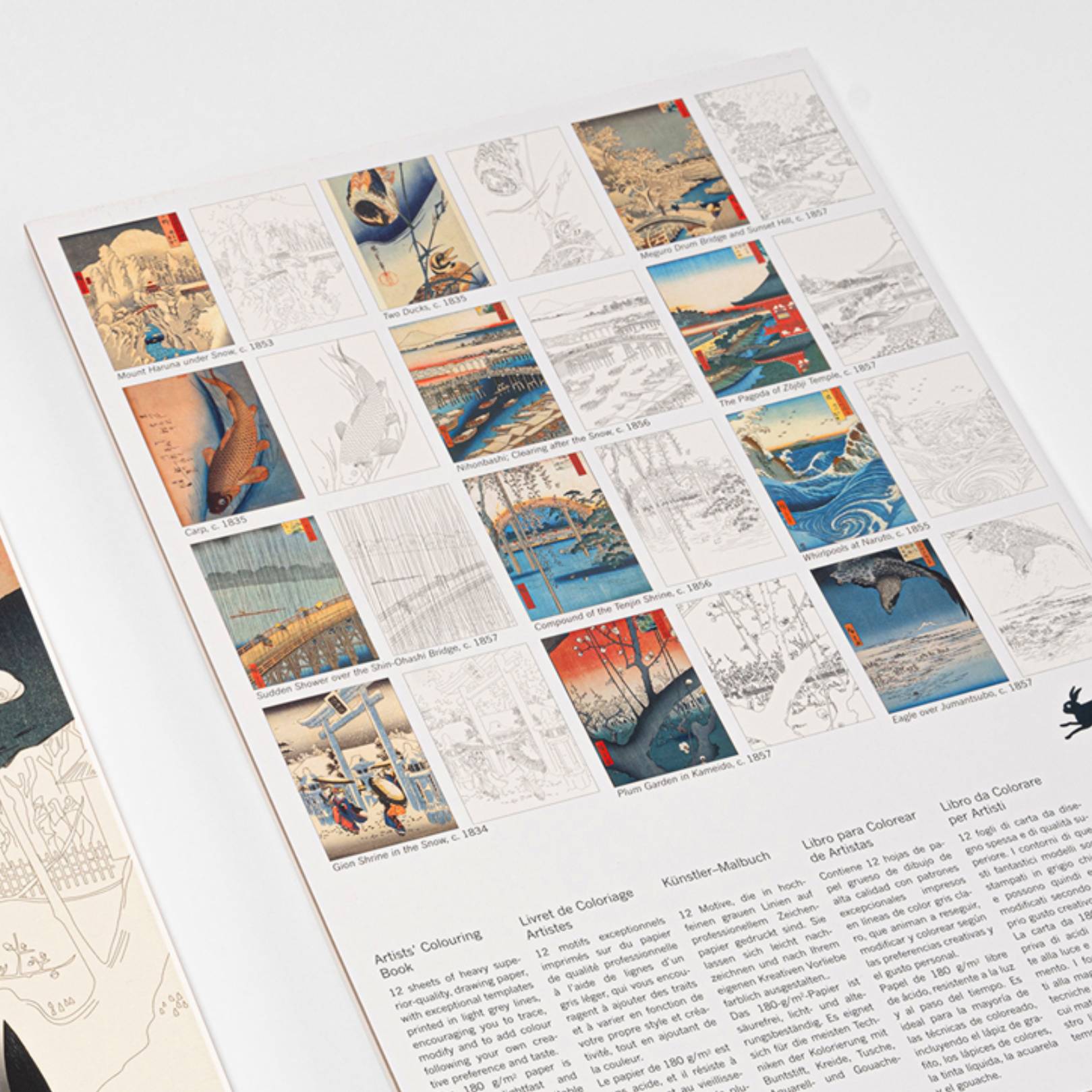 THE PEPIN PRESS | Libro A3 ilustraciones para colorear - Hiroshige - Imagen 2