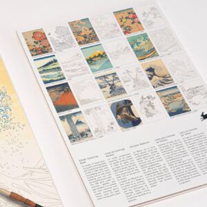 THE PEPIN PRESS | Libro A3 ilustraciones para colorear - Hokusai