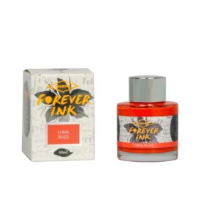 DIAMINE | Tintero Vidrio 50 ml CON PIGMENTOS – Coral Blaze