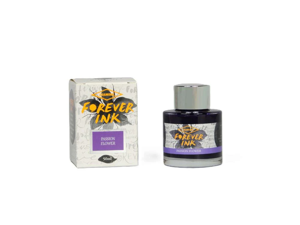 DIAMINE | Tintero Vidrio 50 ml CON PIGMENTOS – Passion Flower