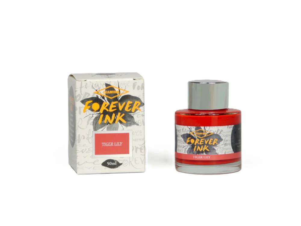 DIAMINE | Tintero Vidrio 50 ml CON PIGMENTOS – Tiger Lily