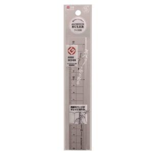 KUTSUWA HiLiNE | Regla Aluminio 15 cm - Cortadora - Plateada