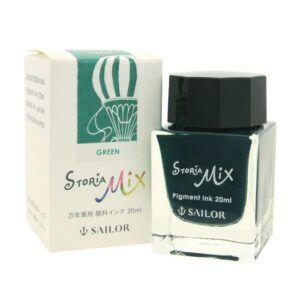 SAILOR | Tintero Vidrio 20 ml CON PIGMENTOS STORIA MIX - Green