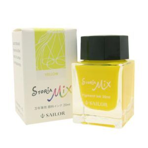 SAILOR | Tintero Vidrio 20 ml CON PIGMENTOS STORIA MIX - Yellow