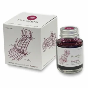 Taccia | Tintero Vidrio 40 ml ROUGHNA Sketch Ink - Rose Pink