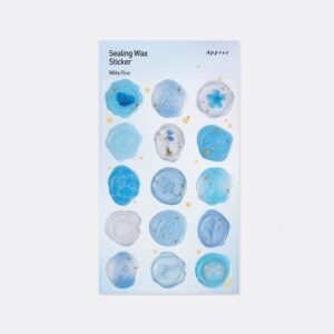APPREE | Pegatinas sello cera SEALING WAX - Milky Blue
