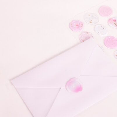 APPREE | Pegatinas sello cera SEALING WAX - Milky Pink - Imagen 4