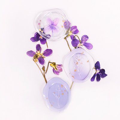 APPREE | Pegatinas sello cera SEALING WAX - Milky Purple - Imagen 4