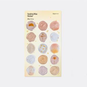 APPREE | Pegatinas sello cera SEALING WAX - Milky Yellow