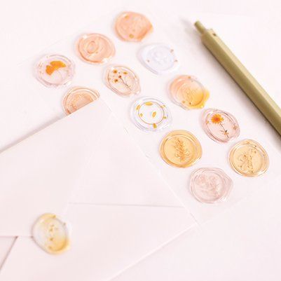 APPREE | Pegatinas sello cera SEALING WAX - Milky Yellow - Imagen 3