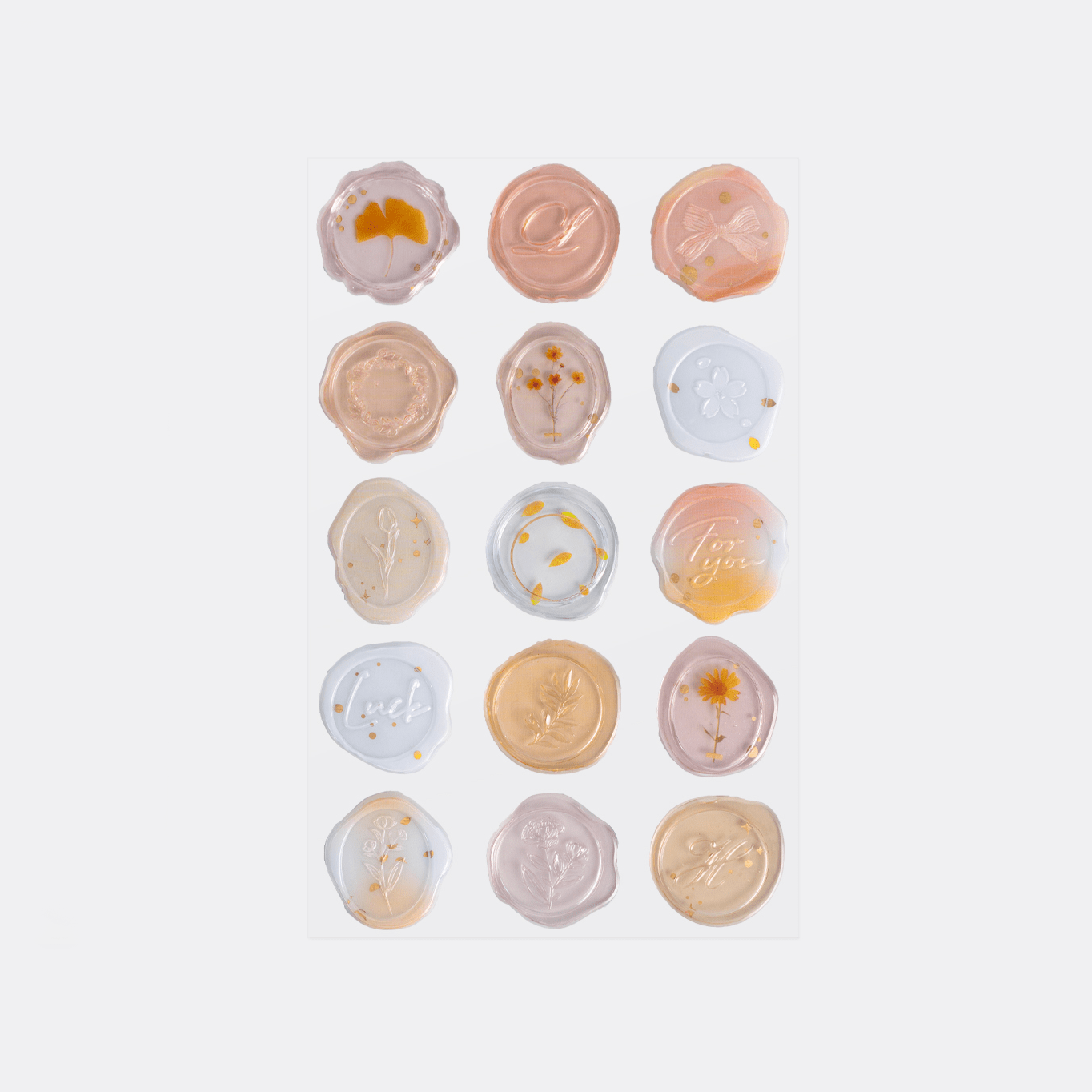 APPREE | Pegatinas sello cera SEALING WAX - Milky Yellow - Imagen 2