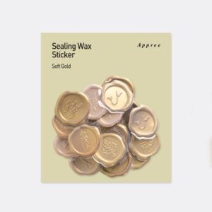 APPREE | Pegatinas sello cera SEALING WAX - Soft Gold