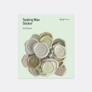 APPREE | Pegatinas sello cera SEALING WAX - Soft Green