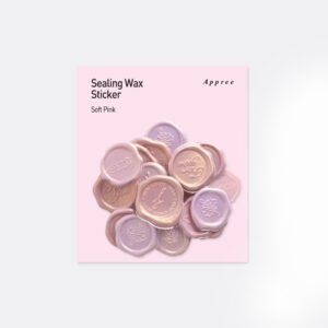 APPREE | Pegatinas sello cera SEALING WAX - Soft Pink