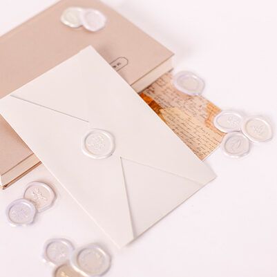 APPREE | Pegatinas sello cera SEALING WAX - Soft Silver - Imagen 3
