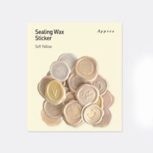 APPREE | Pegatinas sello cera SEALING WAX - Soft Yellow