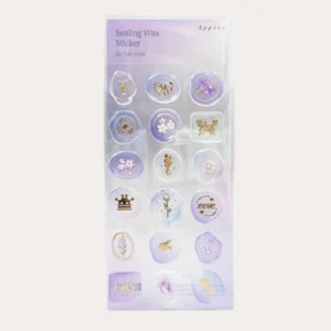 APPREE | Pegatinas sello cera SEALING WAX - Violet