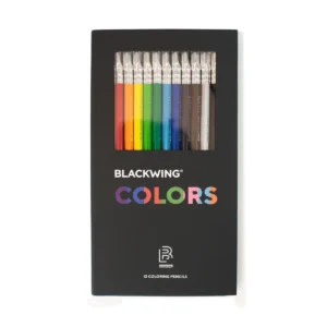 BLACKWING Colors | Caja 12 Lápices de colores con goma