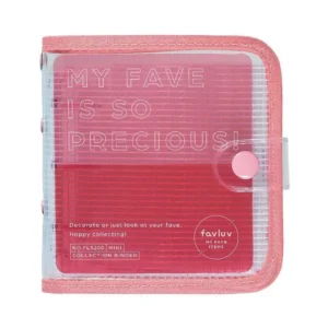 KING JIM | Archivador Mini A7 FAVLUV (10 bolsillos) - Pink