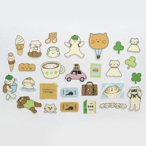 SUATELIER | Pegatinas Viaje Cat's happy trip - no 1527