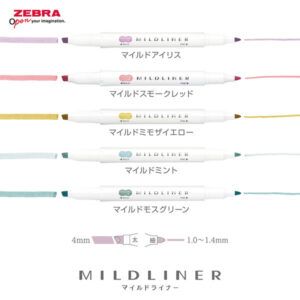 ZEBRA | Subrayador doble punta MILDLINER - Calm Mild - Smoke Red