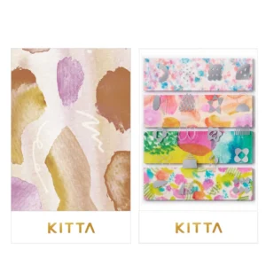 KING JIM | Masking Tape Precortado KITTA COLLAGE - Watercolor