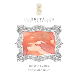 FERRIS WHEEL PRESS | Tintero Vidrio 20 ml - FERRITALES SHIMMER Three Little Pigs - Oinking Embers