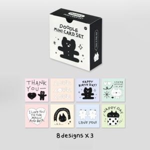 ICONIC | Set Tarjetas con Sobre MINI CARD SET - 02 Doodle
