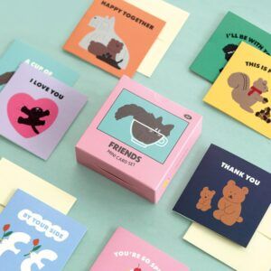 ICONIC | Set Tarjetas con Sobre MINI CARD SET - 02 Friends