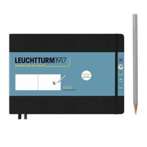 LEUCHTTURM1917 | Cuaderno Sketchbook Landscape A5 horizontal Liso - Black