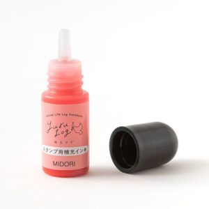 MIDORI | Recambio de Tinta (3 ml) para Sello Yuru Log - Rojo