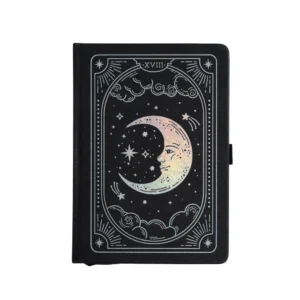 ARCHER & OLIVE | Cuaderno A5 Malla Puntos Hojas Negras - Lunar Veil Black