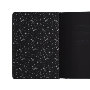 ARCHER & OLIVE | Cuaderno A5 Malla Puntos Hojas Negras - Lunar Veil Black