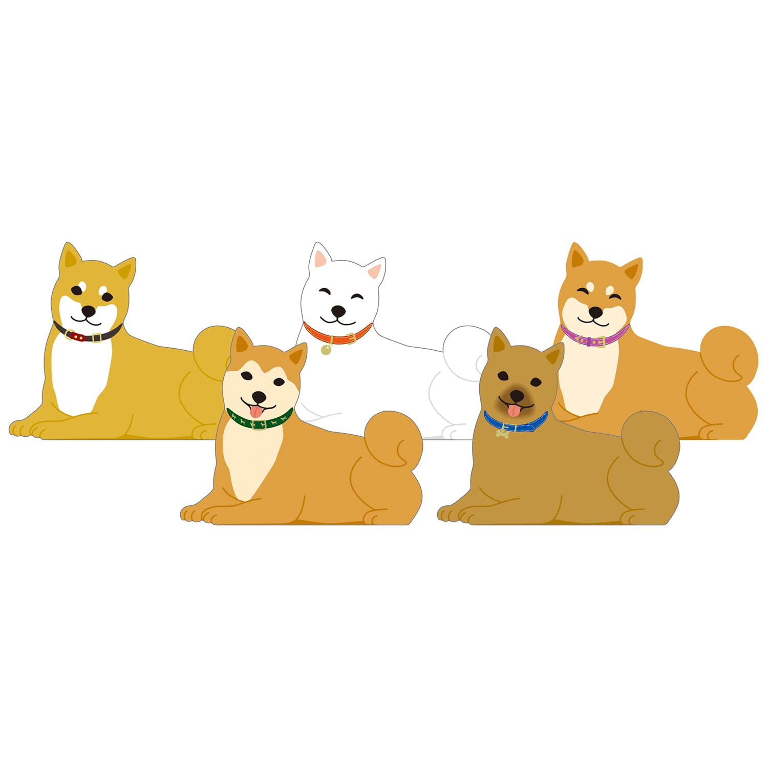GREETING LIFE | Bloc Notas ANIMAL Die Cut MEMO PAD - Fuse Japanese Dog - Imagen 3