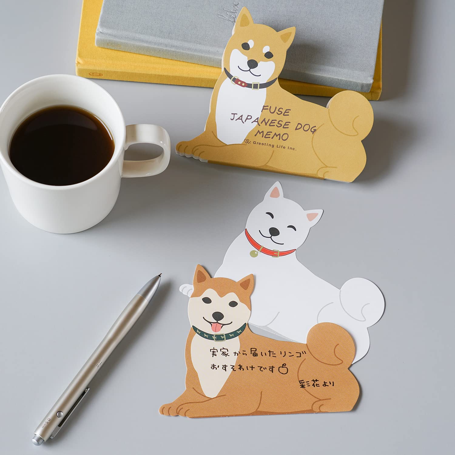 GREETING LIFE | Bloc Notas ANIMAL Die Cut MEMO PAD - Fuse Japanese Dog - Imagen 4