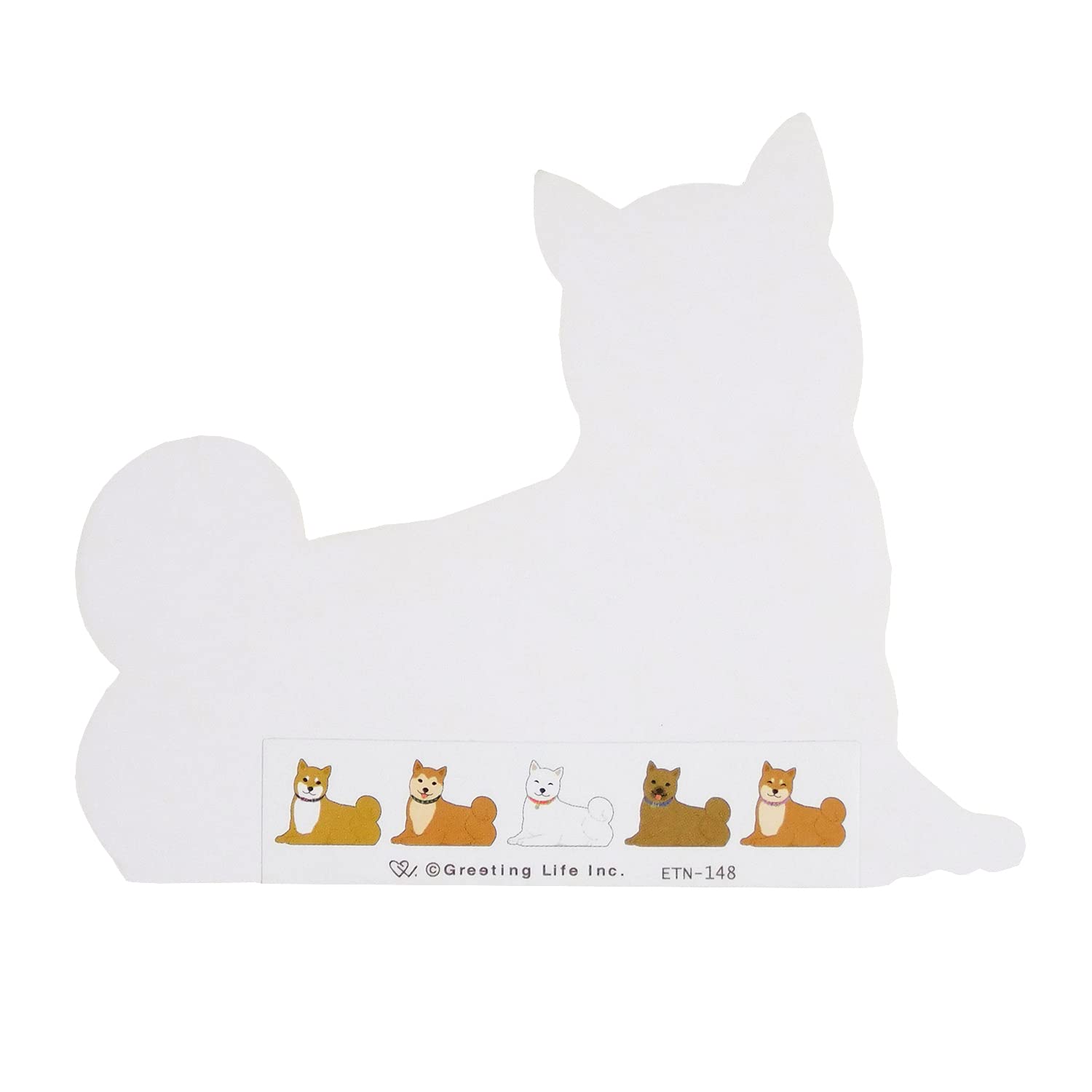 GREETING LIFE | Bloc Notas ANIMAL Die Cut MEMO PAD - Fuse Japanese Dog - Imagen 5