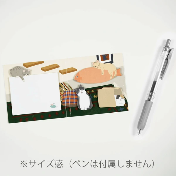 GREETING LIFE | Bloc Notas ANIMAL Die Cut Sticky Notebook - Cat - Imagen 4